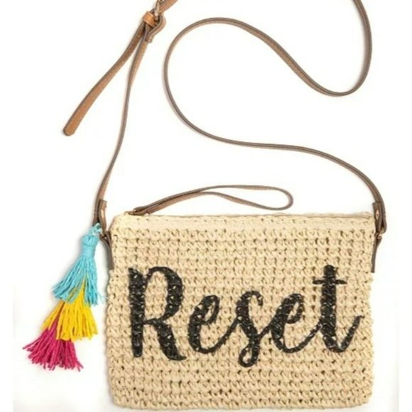 INC International Concepts Handbags - INC International Concepts Tropical Straw Crossbody